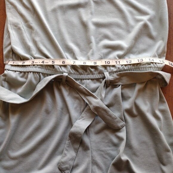 Wonder Nation Romper Girls 14 Sage Waist Tie Sleeveless Summer School - Picture 5 of 11